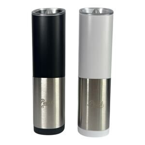 Electric Salt & Pepper Grinder Set Gravity Stainless Steel Automatic Mill